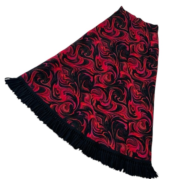 Saxs Fifth Avenue Dresses & Skirts - 70s Vintage Tapestry Fringe Maxi Skirt
